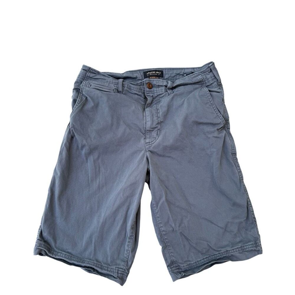 American Eagle Shorts Mens 30 Blue Extreme Flex Classic Utility Pockets Stretch